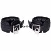 Best Sale 🥰 Bondara Luxe Erotica Black Leather Lockable Ankle Cuffs 💯 -Bondage props Sale unnamed file 101