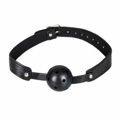 Flash Sale ⭐ Bondara Mouth Breather Black Faux Leather Ball Gag ❤️