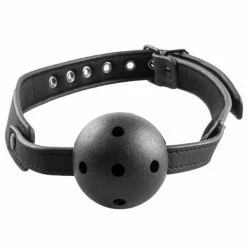 Buy ✔️ Bondara Matte PU Black Vented Ball Gag 🥰