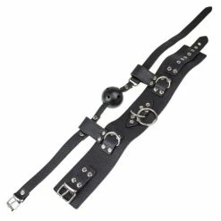 Coupon ✨ Bondara Black Posture Collar With Vented Ball Gag 🔔 -Bondage props Sale unnamed file 1080