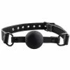 Best deal 😀 Bondara Matte PU Black Silicone Ball Gag With D-Rings 💯 -Bondage props Sale unnamed file 1131
