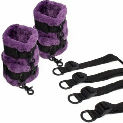 Outlet 💯 Bondara Purple Furry All Mine In Bed Restraint 🤩