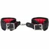 Budget 💯 Bondara Black Faux Leather Red Suede Padlocked Handcuffs 👍 2 Budget 💯 Bondara Black Faux Leather Red Suede Padlocked Handcuffs 👍 -Bondage props Sale unnamed file 193