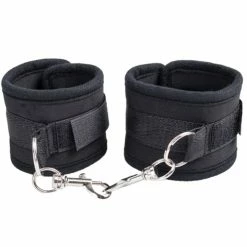 Cheapest 🥰 Bondara Black Soft Velcro Handcuffs 🔥