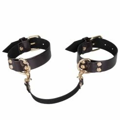 Brand new 👏 Bondara Black Cherry Purple Faux Leather Handcuffs 🛒