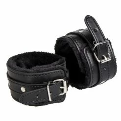 Brand new ⌛ Bondara Black Faux Leather Furry 10 Piece Bondage Set 🥰 -Bondage props Sale unnamed file 292