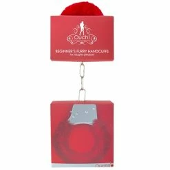 New 🎁 Bondara&Sex Ouch! Red Furry Beginner?s Handcuffs ❤️ -Bondage props Sale unnamed file 295