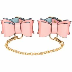 Buy 🤩 Bondara Luxe Bow To Me Pink PU Handcuffs 👍