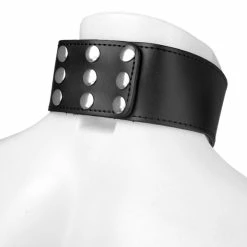 Outlet 🎁 Bondara Luxe Leather Bondage Collar And Lead 😍 -Bondage props Sale unnamed file 330