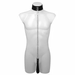 Outlet 🎁 Bondara Luxe Leather Bondage Collar And Lead 😍 -Bondage props Sale unnamed file 331