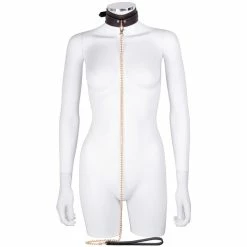 Top 10 🤩 Bondara Black Contrast Stitch Faux Leather Collar And Leash ❤️ -Bondage props Sale unnamed file 349