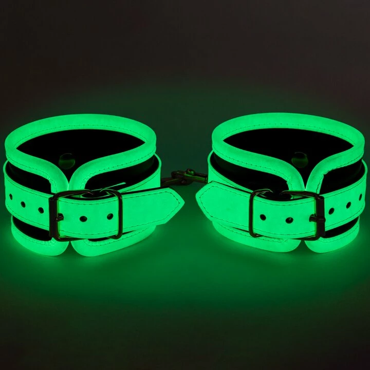 Cheap 🌟 Bondara Crystal White Glow In The Dark Handcuffs ⌛ 4 Cheap 🌟 Bondara Crystal White Glow In The Dark Handcuffs ⌛ - Image 2
