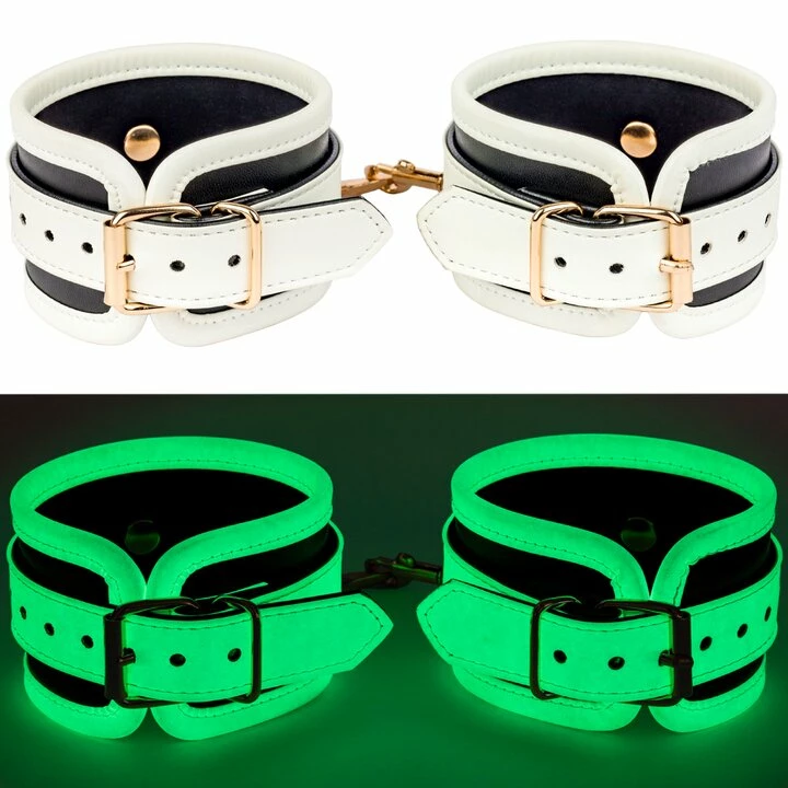 Cheap 🌟 Bondara Crystal White Glow In The Dark Handcuffs ⌛ 7 Cheap 🌟 Bondara Crystal White Glow In The Dark Handcuffs ⌛ - Image 5