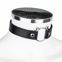 Best reviews of 🌟 Bondara Naughty Kitty Faux Leather Cat O-Ring Collar 🔥 -Bondage props Sale unnamed file 391