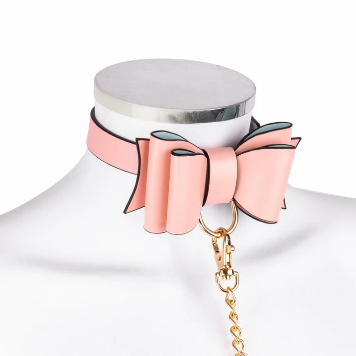 Flash Sale 🥰 Bondara Luxe Bow To Me Pink PU Collar And Leash 🎁 4 Flash Sale 🥰 Bondara Luxe Bow To Me Pink PU Collar And Leash 🎁 - Image 2