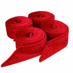Best Pirce 😉 Bondara Curtain Call Red Velvet Wrist And Ankle Restraints 🎁