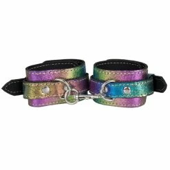 Cheapest 🌟 Bondara Shiny B!tch Holographic Faux Leather Handcuffs ✨