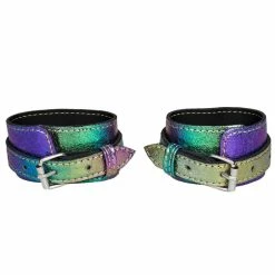 Cheapest 🌟 Bondara Shiny B!tch Holographic Faux Leather Handcuffs ✨ -Bondage props Sale unnamed file 509