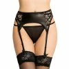 Discount 🤩 Bondara Siren Faux Leather And Lace Suspender Belt And G-String 🎉 -Bondage props Sale unnamed file 543