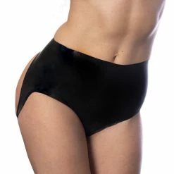 Bondage props Sale 20 Best Sale ๐งจ Bondara Siren Black Latex Spanking Knickers ๐