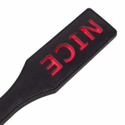 Budget 😍 Bondara Naughty Or Nice Faux Leather Slapper Paddle - 12.5 Inch 👍 -Bondage props Sale unnamed file 642