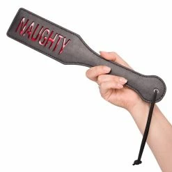 Budget 😍 Bondara Naughty Or Nice Faux Leather Slapper Paddle - 12.5 Inch 👍 -Bondage props Sale unnamed file 643