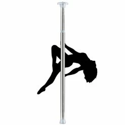 Budget 👍 Bondara&Sex Silver Static Adjustable Dance Pole ? 85-117 Inch 👏