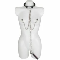 Coupon ❤️ Bondara Luxe Metal And Leather Collar, Leash And Nipple Clamps 🤩