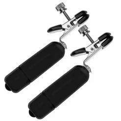 Cheap 🔥 Bondara Nipplegasm Black Vibrating Bullet Nipple Clamps ⭐
