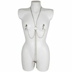 Discount π Bondara Chain Harness With Nipple And Labia Clamps π