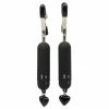 Outlet 😍 Bondara Sweet Love Black Vibrating Nipple Clamps ✔️ -Bondage props Sale unnamed file 791
