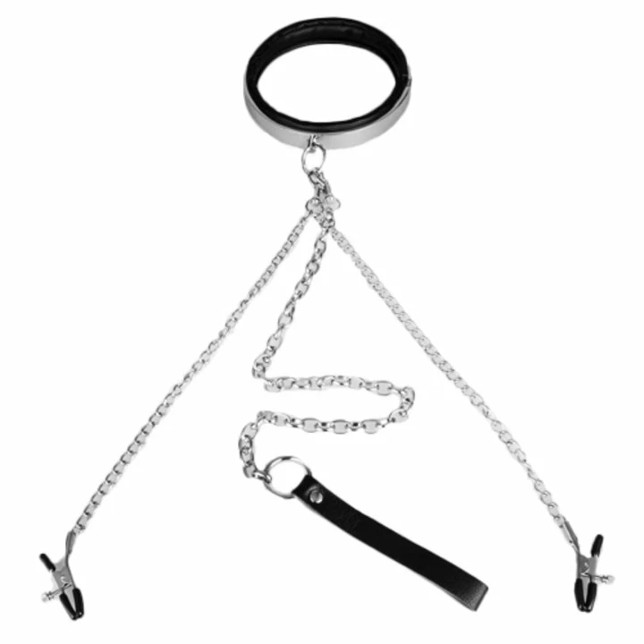 Coupon ❤️ Bondara Luxe Metal And Leather Collar, Leash And Nipple Clamps 🤩 7 Coupon ❤️ Bondara Luxe Metal And Leather Collar, Leash And Nipple Clamps 🤩 - Image 5