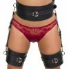 Best deal 👏 Bondara Luxe Gilded Cage Faux Leather Waist To Thigh Harness ✨ -Bondage props Sale unnamed file 88