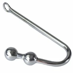 Best Sale ⭐ Torment Stainless Steel Double Ball Anal Hook 🤩
