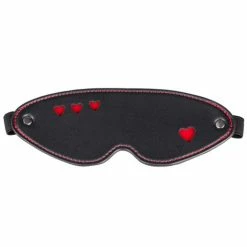 Wholesale ⭐ Bondara Faux Leather Heart Blindfold 🎁