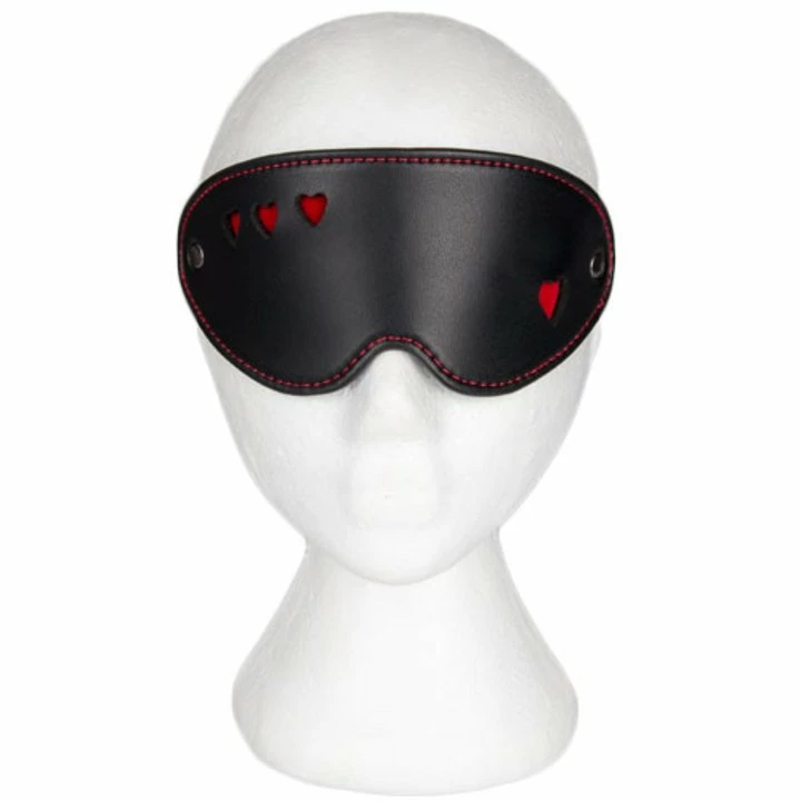 Wholesale β Bondara Faux Leather Heart Blindfold π 5 Wholesale β Bondara Faux Leather Heart Blindfold π - Image 3