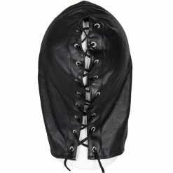 Brand new ⌛ Bondara Black Faux Leather Male Gimp Mask ⭐ -Bondage props Sale unnamed file 994